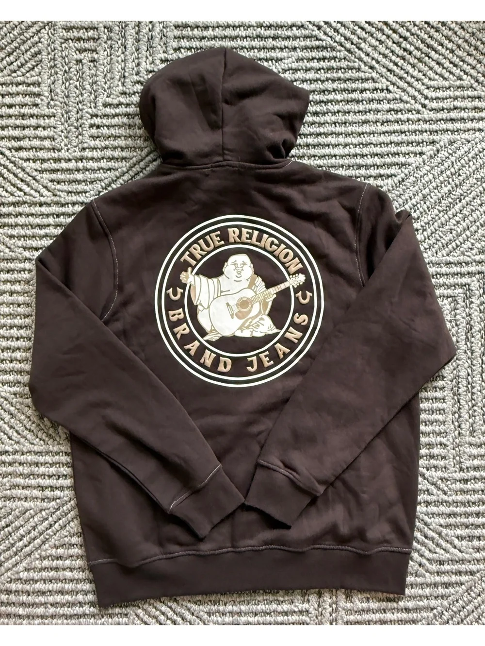 NWT True Religion Buddha Seal Zip Hoodie size XL